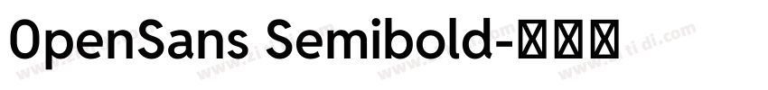 0penSans Semibold字体转换